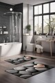 Set covorase de baie, Cartwright, CT-5277, Poliester, Multicolor