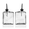 Set oliviera 2 piese / recipient ulei + otet Solis, Versa, 10 x 6 x 18.5 cm, sticla