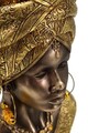 Figurina /sculptura decorativa  Nairobi, Mauro Ferretti, 21x16x38 cm, polirasina, multicolor