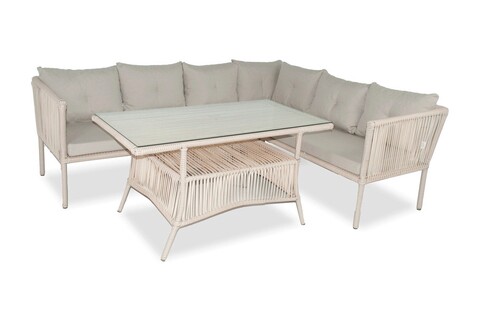 Set mobilier de gradina, jumilla, shangai 5, crem