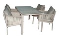 Set gradina/terasa 5 piese, My Interior, Otto, rattan/aluminiu, nisipiu