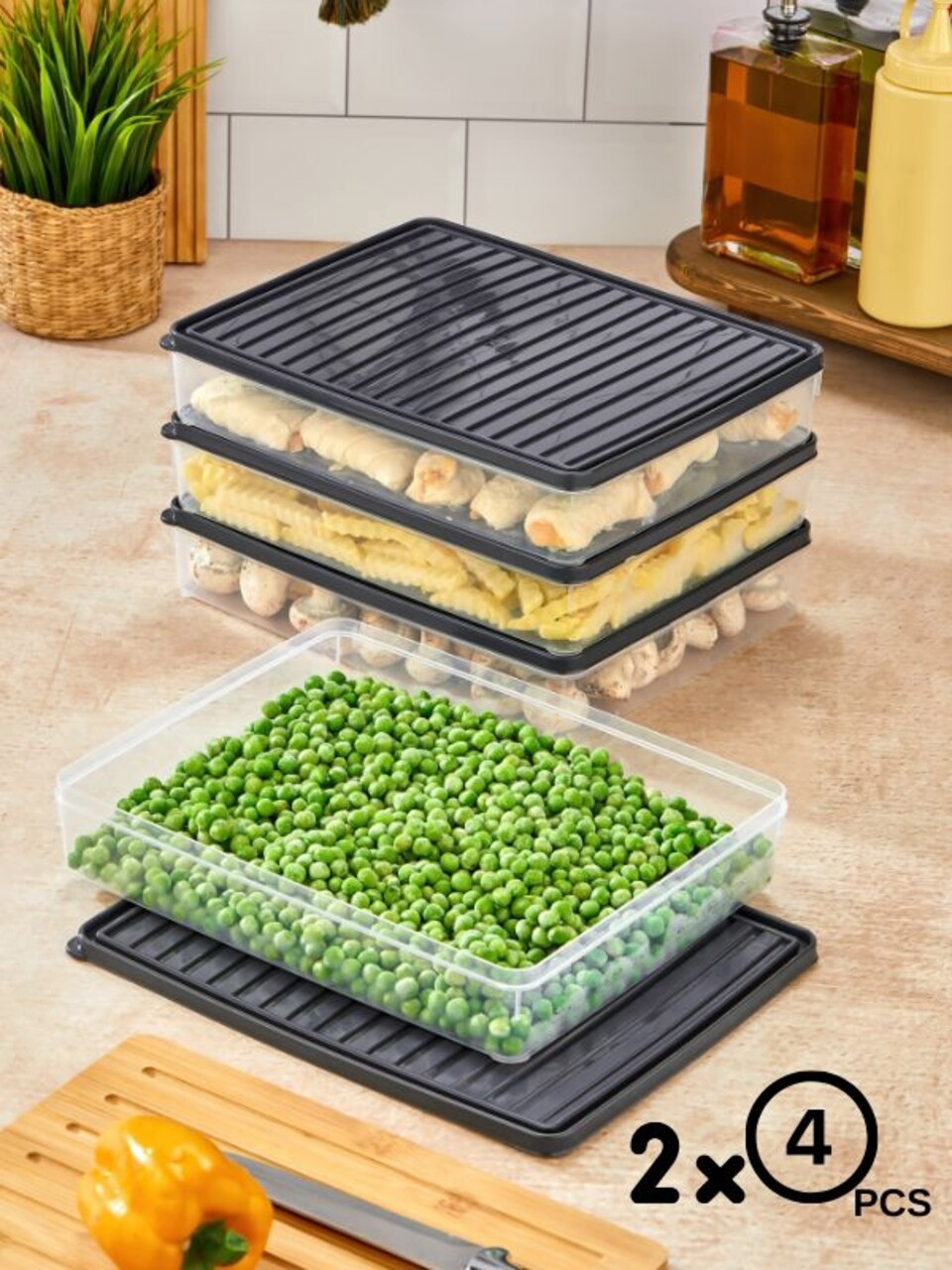 Set recipiente depozitare, Hermia, 452PTR1151, Antracit - view 4