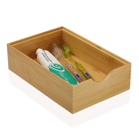 Cutie multifunctionala din bambus, versa, 23x15.2x6.4 cm