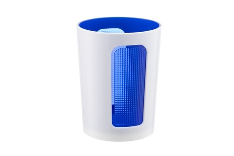 Suport pentru periute si pasta de dinti, berrosi, scarlet blue, 7.8 x 10 cm, plastic, albastru