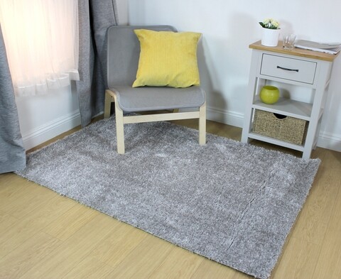 Poza Covor lucrat manual, Lune Grey, Flair Rugs, 100 x 100 cm, poliester, gri