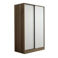 Dulap pentru haine, Minerva, Kale White Oak, 120x190x60 cm, PAL, Stejar alb
