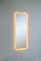 Oglinda cu Iluminare Led, Mirrorland, Rectangular, Oglindă indestructibilă cu obturator, Galben
