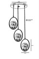 Lustra, Stala, 846STL2847, Metal, Alb / Cupru