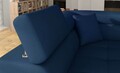 Coltar extensibil stanga 4 locuri, ELTAP, Anton, 272x203x85 cm, lemn/poliester, bleumarin/gri
