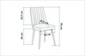 Scaun, Vella, Vina, Pin Atlantic / Verde Fistic