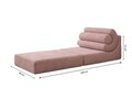 Fotoliu extensibil, Atelier del Sofa, 560ARE5300, Roz