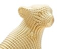 Statueta / Decoratiune Leopard, Mauro Ferretti, 23x15.5x29 cm, polirasina, auriu