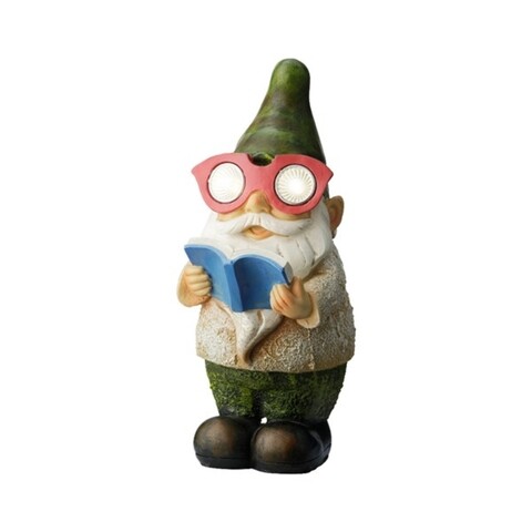 Lampa de gradina Gnome w book, Lumineo, 11.5x13x25 cm, polirasina, multicolor Lumineo