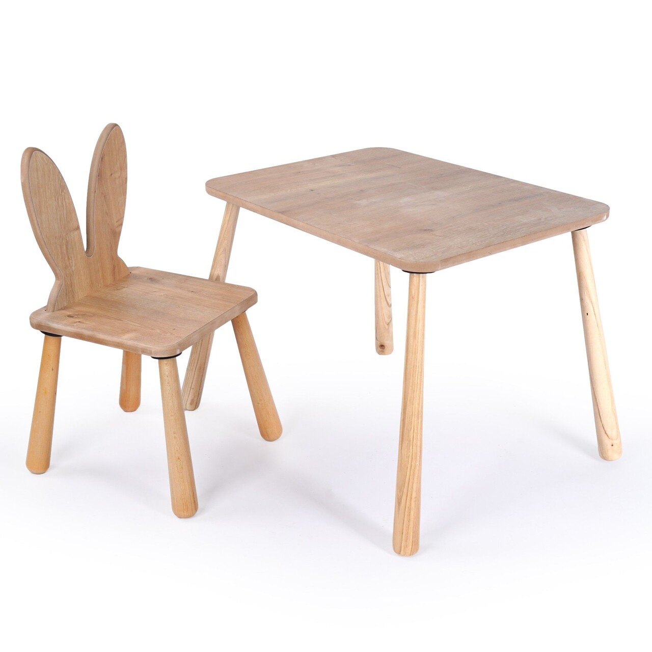 Set masa si scaun pentru copii, Rosewood, BLTYZ-AKTV059, Stejar - 2 | YEO