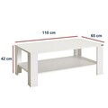 Masuta de cafea, Adore, Shp-695-Dd-1, Diamant Alb