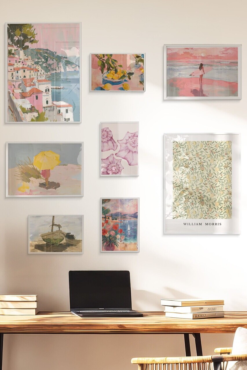 Tablou decorativ, Çgs-060-White-Byk, Lemn masiv, Față: 100% PVC STICLĂ, Multicolor - view 3