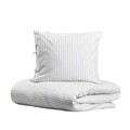 Lenjerie de pat dubla Cherish, Homla, 3 piese, 160x200 cm, bumbac, alb/albastru