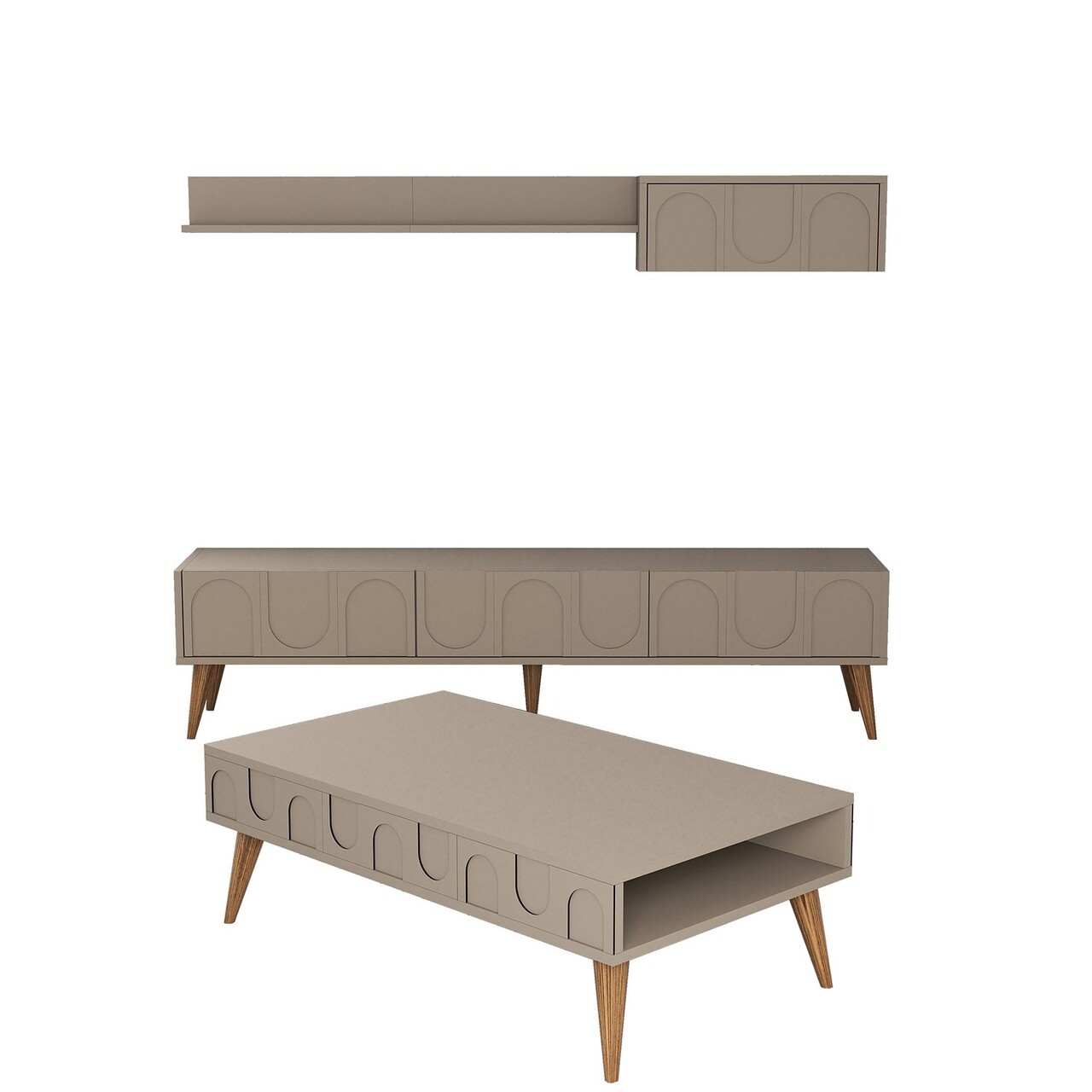 Set mobilier living, Hanah Home, Lyon 3, Atlas / Nuc - imagine 4
