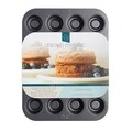 Tava pentru copt, Kitchen Craft,  27 x 35 cm, 20 briose, invelis antiadeziv