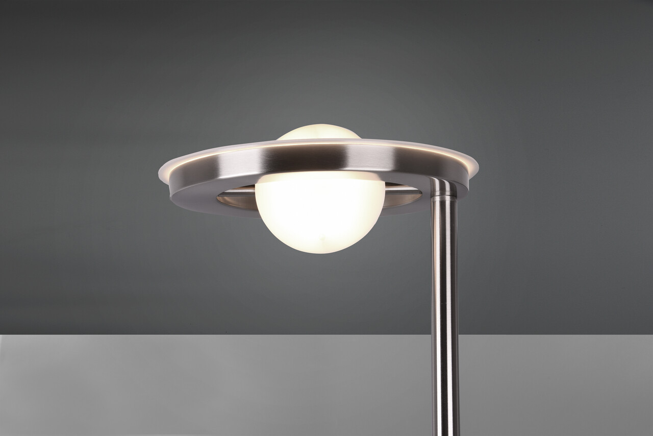 Lampadar Barrie, TRIO, 30x181 cm, 32W/6W, 2x SMD LED, metal, argintiu - 2 | YEO