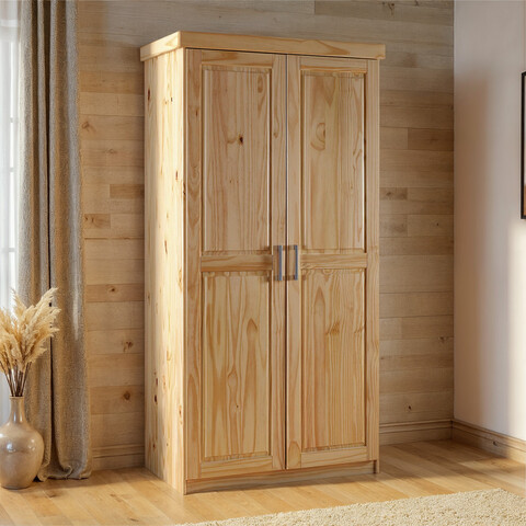 Dulap Leon, Inter Link, 95x55x190 cm, lemn, natur