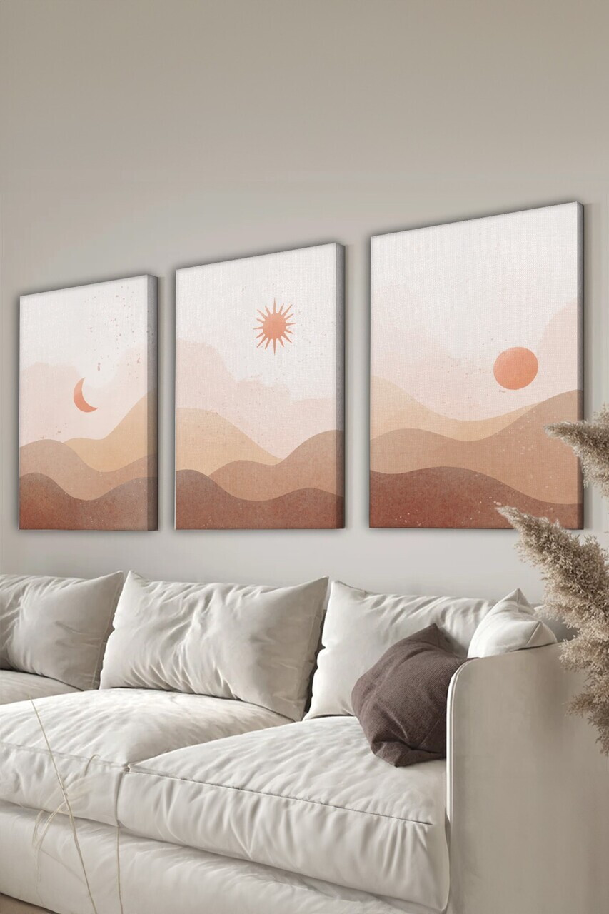 Tablou decorativ, 3Cnvs10, Canvas, Dimensiune: 40 x 60 cm (3 bucăți), Multicolor