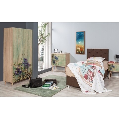 Dulap Pentru Haine Stil, Vella, 90x52x192 Cm, Multicolor