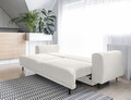 Canapea extensibila 4 locuri ELTAP, SO-DAL-01ROY, Dalia, 248x84x95 cm, lemn/poliester, alb