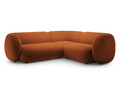 Coltar dreapta 4 locuri, Kate, Micadoni, 252x220x76 cm, catifea, teracota