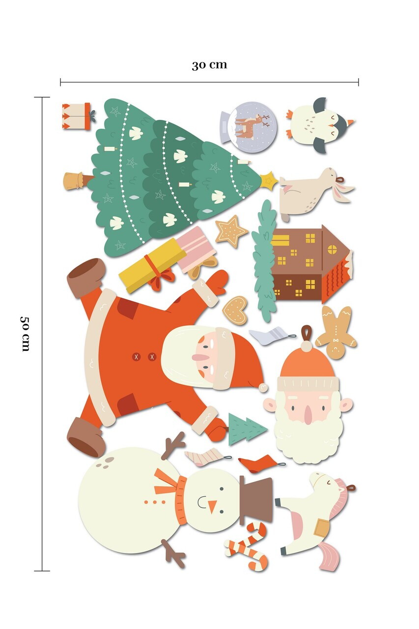 Sticker decorativ, 309026, 30 x 50 cm, Multicolor — imaginea 2