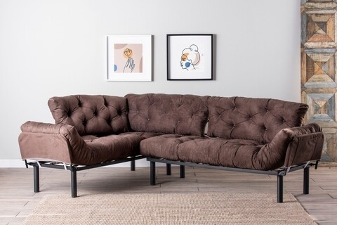 Coltar Nitta Corner, Futon, metal, maro CANAPELE