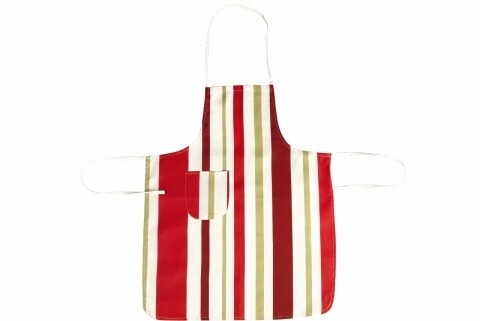 Sort de bucatarie, 100% bumbac, Red Stripes
