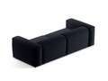 Canapea 3 locuri, Bergamo, Cosmopolitan Design, 264x108x70 cm, tesatura structurata, albastru navy