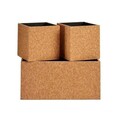Set 3 cutii cu capac Cork, Gift Decor, 30 x 16.5 x 14 cm, MDF/pluta