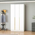 Dulap pentru haine, Hanah Home, Alin, 105x210x52 cm, Alb / Stejar