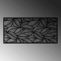 Decoratiune de perete, Decorative Panel 5, Metal, 100 x 48 cm, Negru