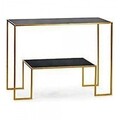 Consola Chase, Gift Decor, 112 x 33 x 77 cm, metal, negru