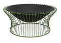 Semineu aer liber Brazier Maylis, Bizzotto, D78x34.5 cm, otel, verde