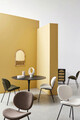 Scaun Maddie, Bizzotto, 52x59.5x79.5 cm, otel/poliester Boucle, verde inchis