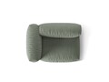 Modul stanga pentru canapea, 1 loc, Martina-169, Micadoni Home, 121x106x75 cm, tesatura structurata catifelata, verde muschi