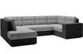 Coltar extensibil stanga 5 locuri ELTAP, LT-84MO-97MO, Blewett, 299x198x82 cm, lemn/poliester, gri deschis/gri inchis