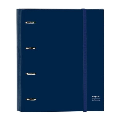 Biblioraft, safta, san marino, 27 x 32 x 3.5 cm, poliester, bleumarin