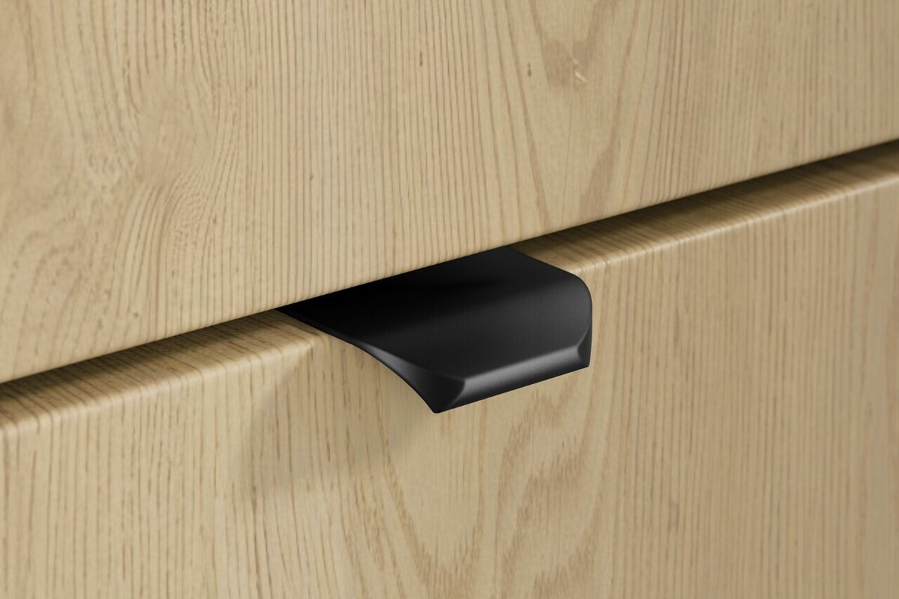 Set mobilier baie, Ovalia Cremona Beyond 120 cm, dulap inalt si masca cu lavoar, Comad, MDF/PAL, stejar - view 6