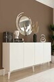 Consola, Hanah Home, Gumus 150, 150x79x32 cm, Alb
