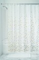 Perdea de dus Confetti, iDesign, 183x183 cm, PEVA, argintiu/auriu