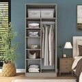 Dulap pentru haine, Hanah Home, BA276, 90x210x57.5 cm, Gresie