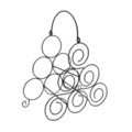 Suport pentru sticla de vin Clayton, Versa, 27.5 x 16.5 x 32 cm, metal