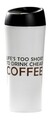 Cana termos Happy, Ambition, 400 ml, inox, alb