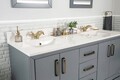 Set mobilier de baie (3 piese), Jussara, Michigan 60, Gri inchis