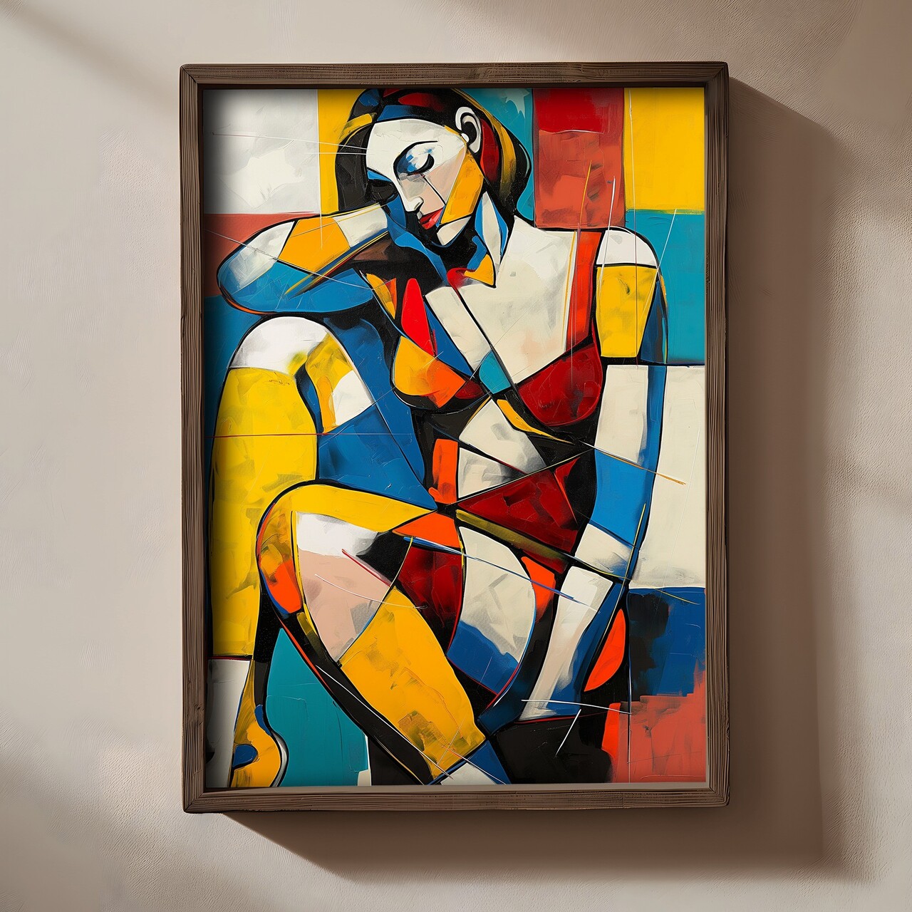 Tablou decorativ TUN013-L Lemn Multicolor